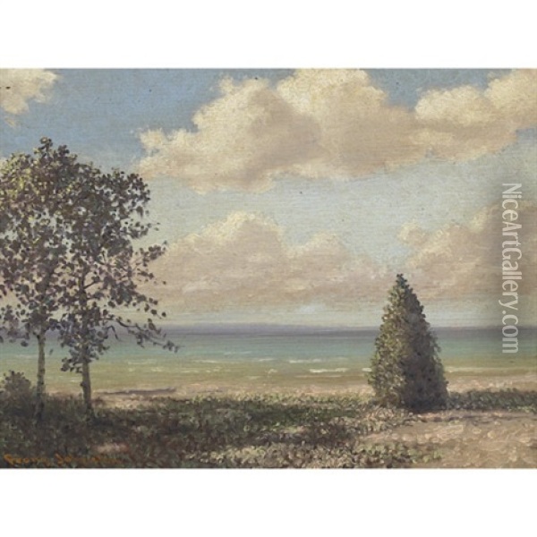 Sunny Shores Oil Painting - Francis Hans Johnston