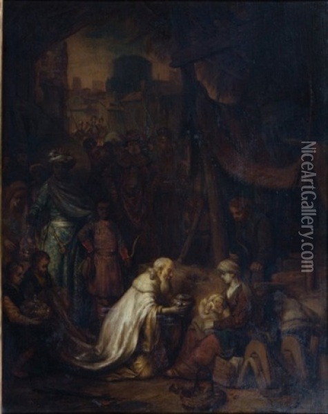 L'adoration Des Ma Ges Oil Painting - Gerbrand Van Den Eeckhout