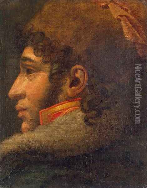 Portrait of Joachim Murat Oil Painting - Anne-Louis Girodet de Roucy-Triosson