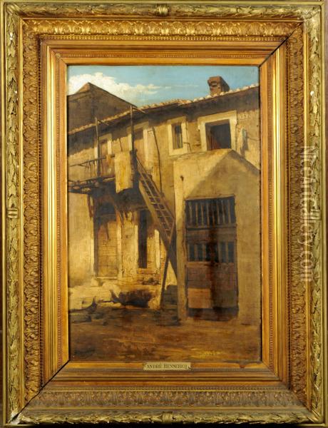 Rue D'italie Oil Painting - Andre Hennebicq