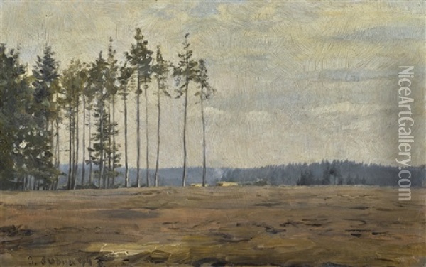 Edge Of A Forest Oil Painting - Frantisek Kavan