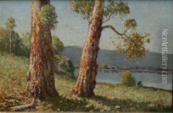 Hawkesbury Landscape Oil Painting - William Lister-Lister