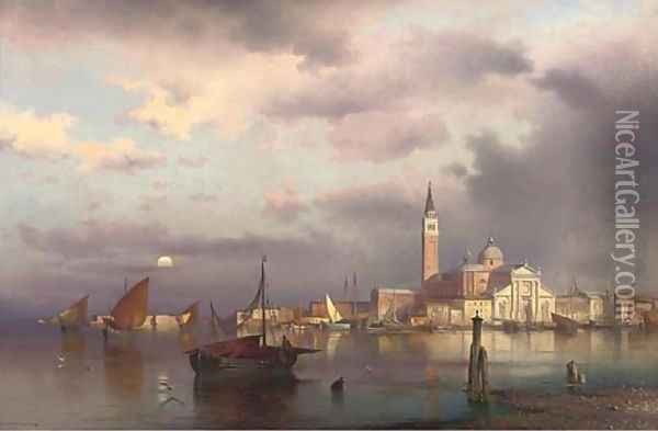 San Giorgio Maggiore, Venice Oil Painting - Sophus Jacobsen