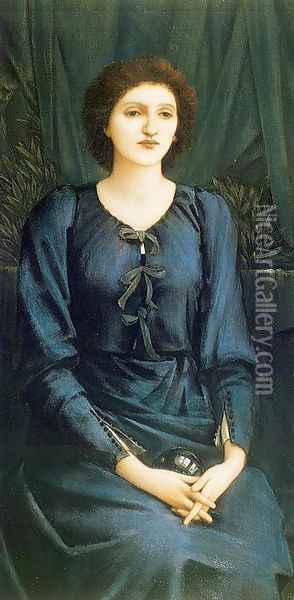 Portrait of La Baronne Madeleine Desandes Oil Painting - Sir Edward Coley Burne-Jones