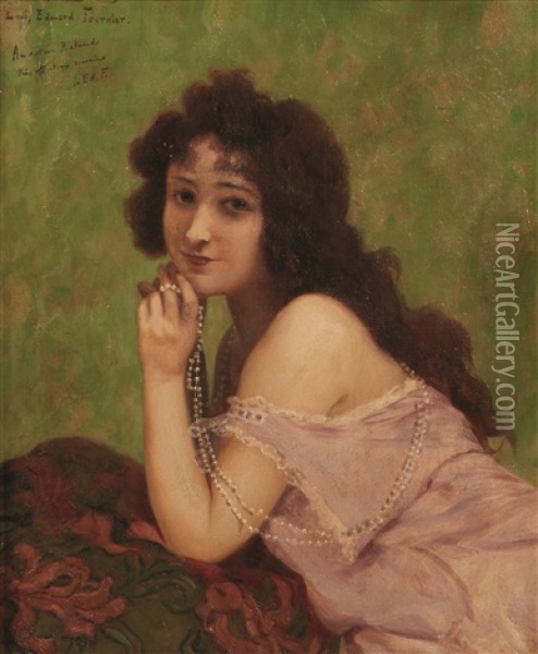 Portrait De La Belle Otero Oil Painting - Louis Edouard Paul Fournier
