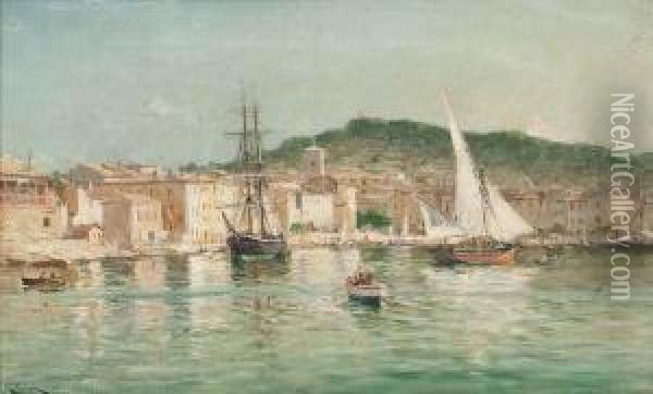 Le Port De Cassis Oil Painting - Raphael Luc Ponson