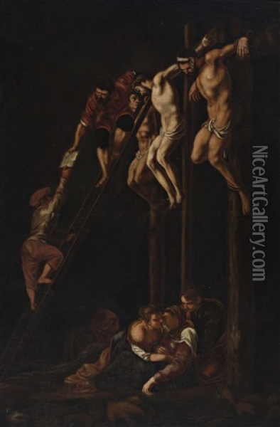 Crucifixion (collab With Studio) Oil Painting - Pedro Orrente