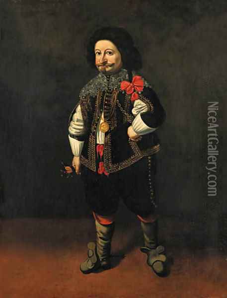 Portrait of a dwarf Oil Painting - Carlo Ceresa
