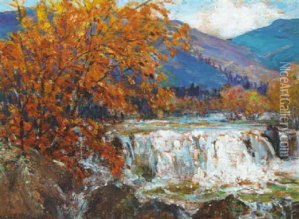 Plattekill Creek Oil Painting - Mary Louise Fairchild