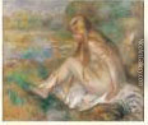 Le Bain Oil Painting - Pierre Auguste Renoir