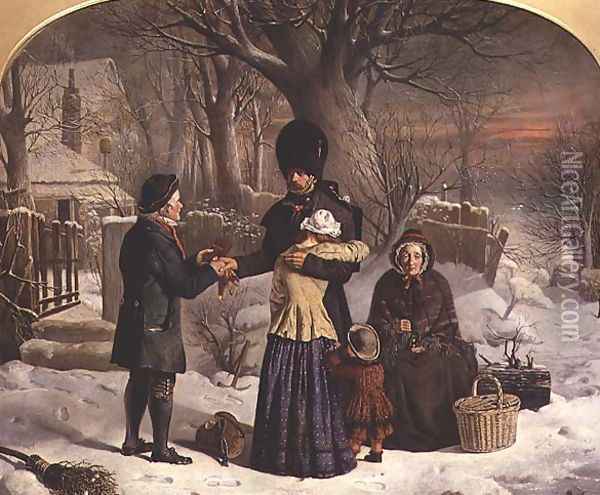 The Soldiers Farewell Oil Painting - George Housman Thomas
