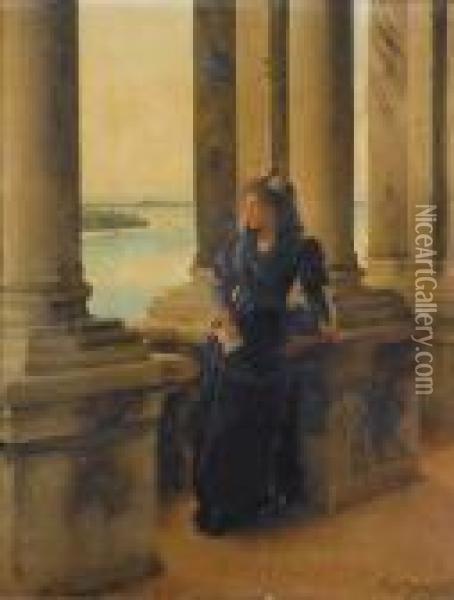 In The Belfry Of The Campanile, St Marks, Venice Oil Painting - Henry Woods