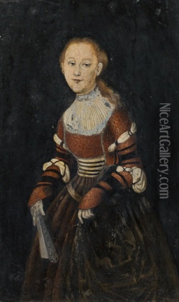 Portrait Of A Lady Oil Painting - Lucas Cranach the Elder