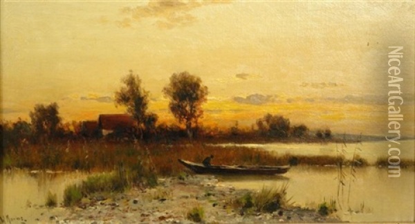 Abendfrieden Oil Painting - Walter Moras