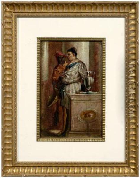 The Feast In The House Of Levi Oil Painting - Paolo Veronese (Caliari)