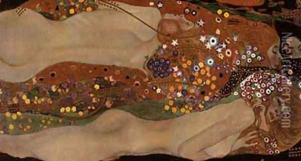 Water Serpents II Oil Painting - Gustav Klimt