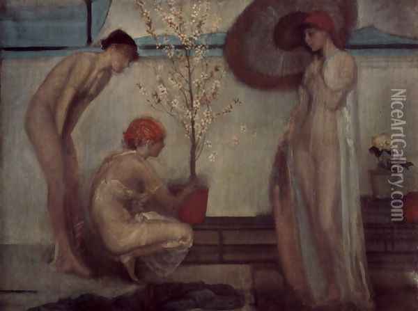 Life angel Oil Painting - Giovanni Segantini