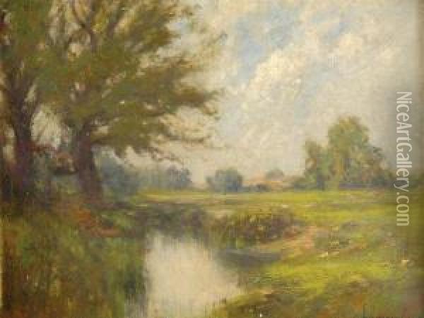 American Landscape Oil Painting - Edward B. Gay