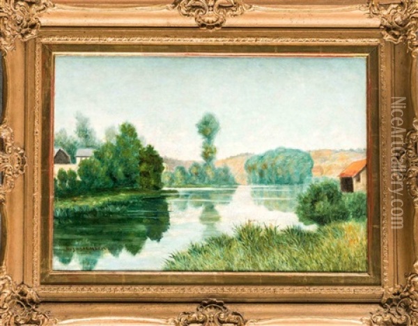Sommerliche Landschaft Oil Painting - Hugo Salmson