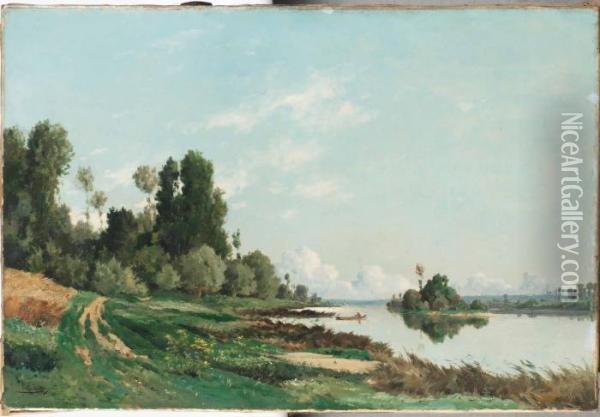 Sjolandskap Oil Painting - Edmond Yvon
