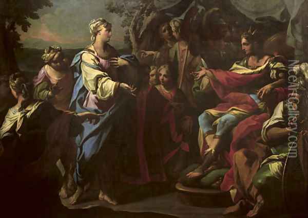 The Family of Darius before Alexander the Great Oil Painting - Andrea Casali