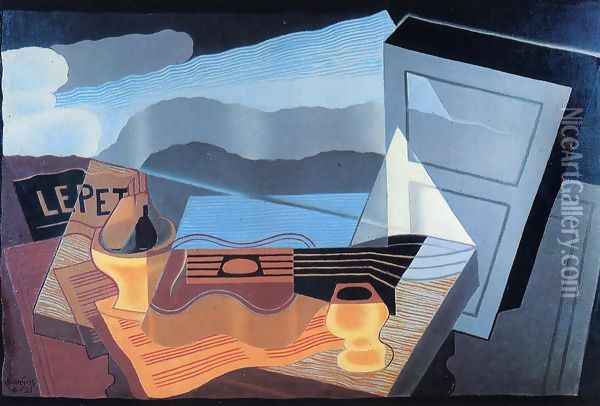 View across the Bay I Oil Painting - Juan Gris
