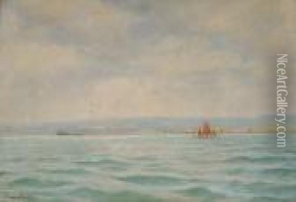 Plymouth Sound Oil Painting - Henry Martin