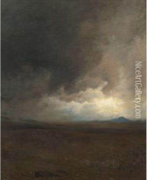 Storm Clouds Oil Painting - Jervis McEntee