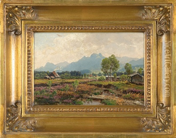 Landscape Oil Painting - Josef Schoyerer