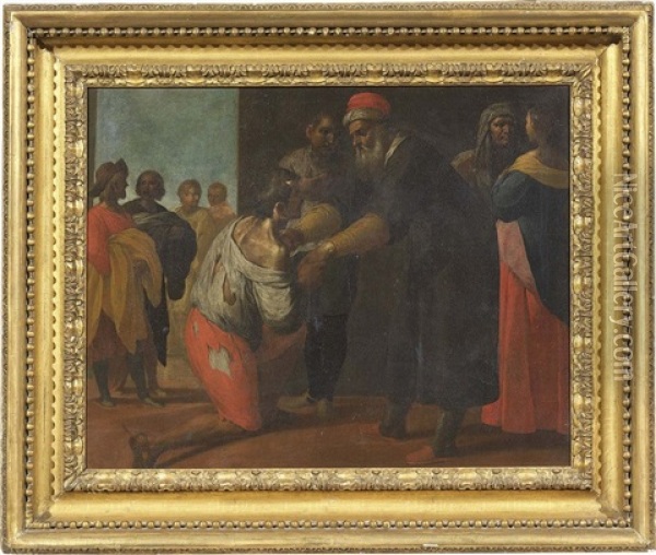 Ritorno Del Figliol Prodigo Oil Painting - Jacopo (da Empoli) Chimenti
