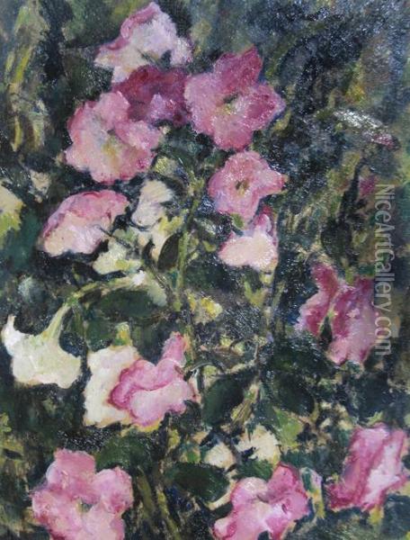 Flowers Oil Painting - Nicolae Tonitza