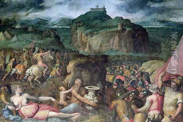 The Siege of San Leo Oil Painting - Giorgio Vasari