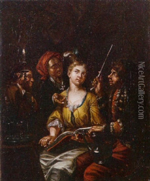 The Procuress Oil Painting - Matthys Naiveu