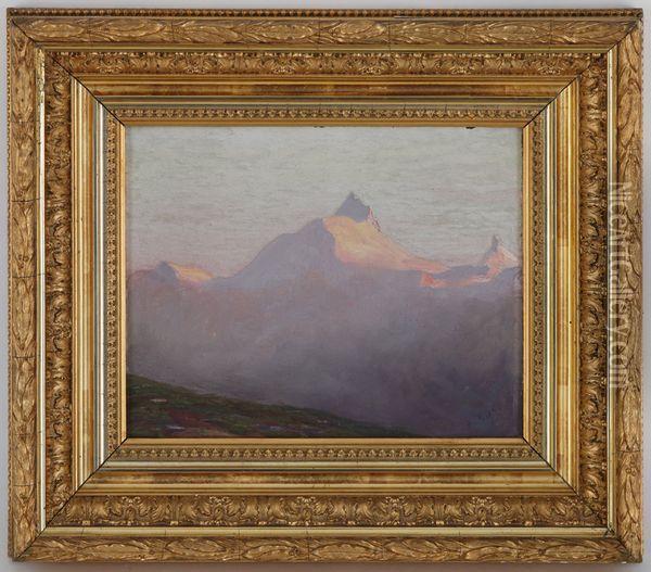 Weisshorn Oil Painting - Albert H. Gos