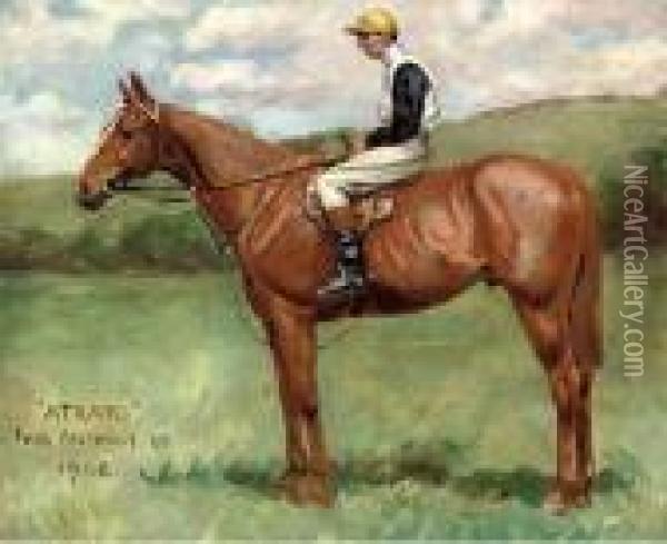 Atrato, With Ivor Anthony Up Oil Painting - George Paice