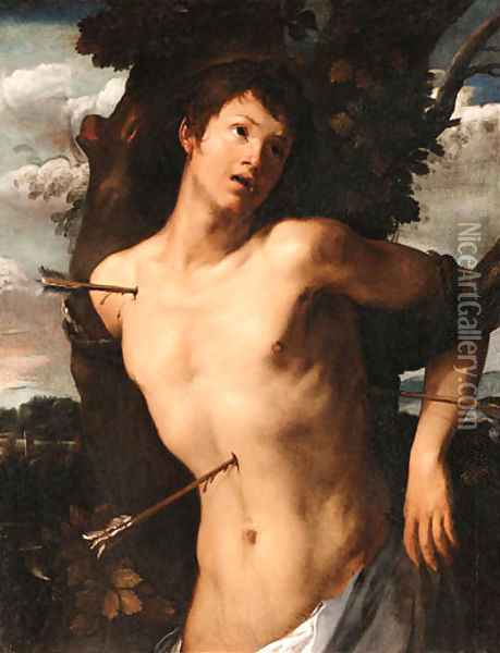 Saint Sebastian Oil Painting - Giovanni Battista Carlone