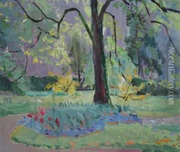 In The Park Oil Painting - Rudolf Meyer