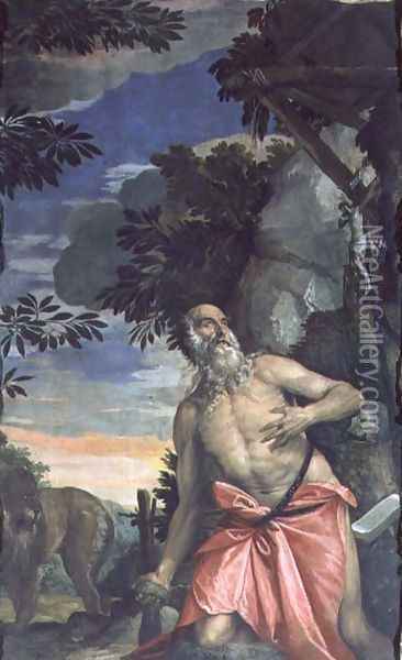 St. Jerome in Penitence Oil Painting - Paolo Veronese (Caliari)