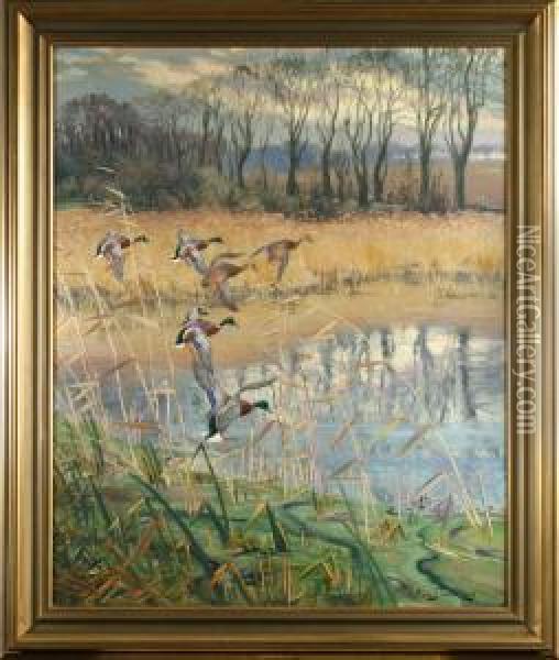 Landande Ander Oil Painting - William Gislander