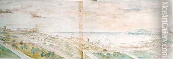 View of Tarragona, 1563 Oil Painting - Anthonis van den Wyngaerde