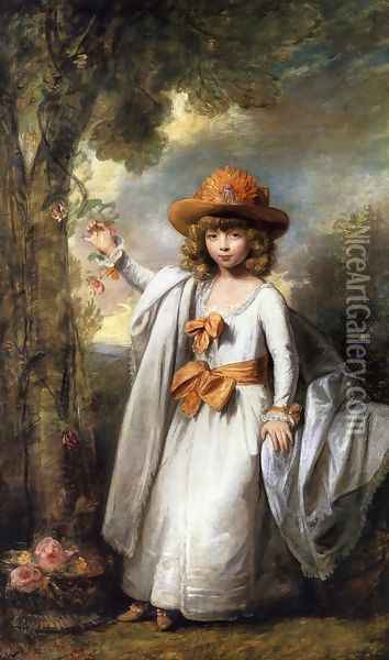 Henrietta Elizabeth Frederica Vane 1783 Oil Painting - Gilbert Stuart