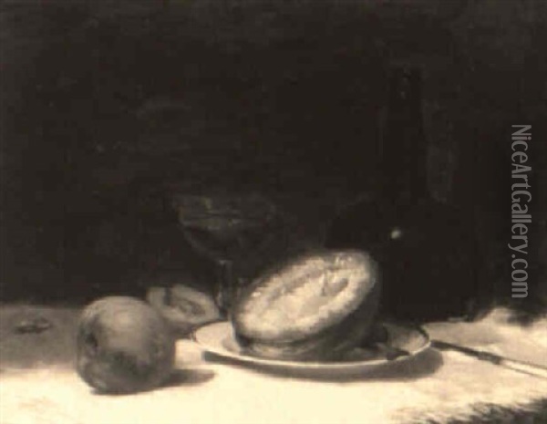 Still Lifes With Fruit Oil Painting - Charles Albert Burlingame