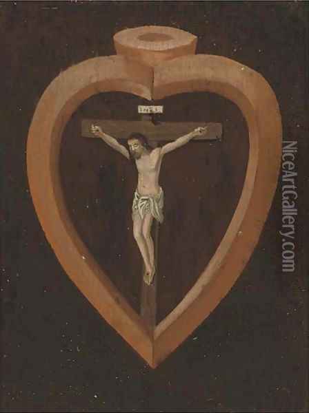The Crucifixion Oil Painting - Hispano-Flemish School