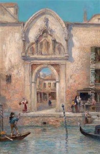 Venedig Oil Painting - Frans Wilhelm Odelmark