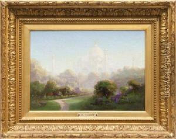 Les Jardins Du Tajmahal Oil Painting - Alexander Scott