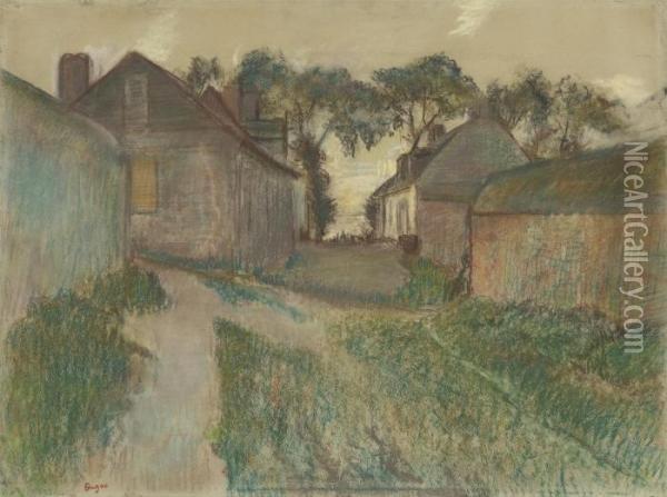 La Rue Quesnoy, Saint-valery-sur-somme Oil Painting - Edgar Degas