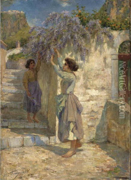 Auf Sicilien Oil Painting - Max Fleischer
