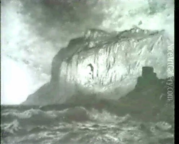 Morgenstimmung Am Monte Solara Capri Oil Painting - Ernest Karl Eugen Koerner
