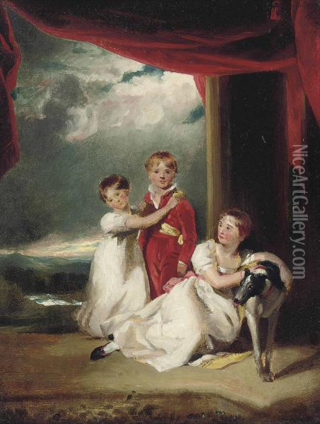 The Children Of Sir Samuel Fludyer Oil Painting - Sir Thomas Lawrence
