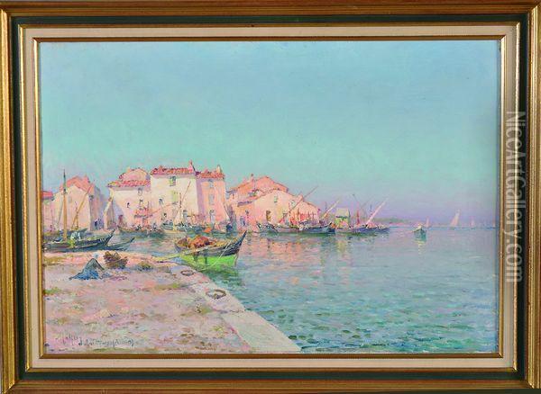 martigues (provence) Oil Painting - Henri Malfroy